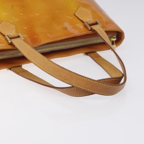 LOUIS VUITTON Monogram Vernis Houston Hand Bag Beige M91004 - Picture 7 of 13